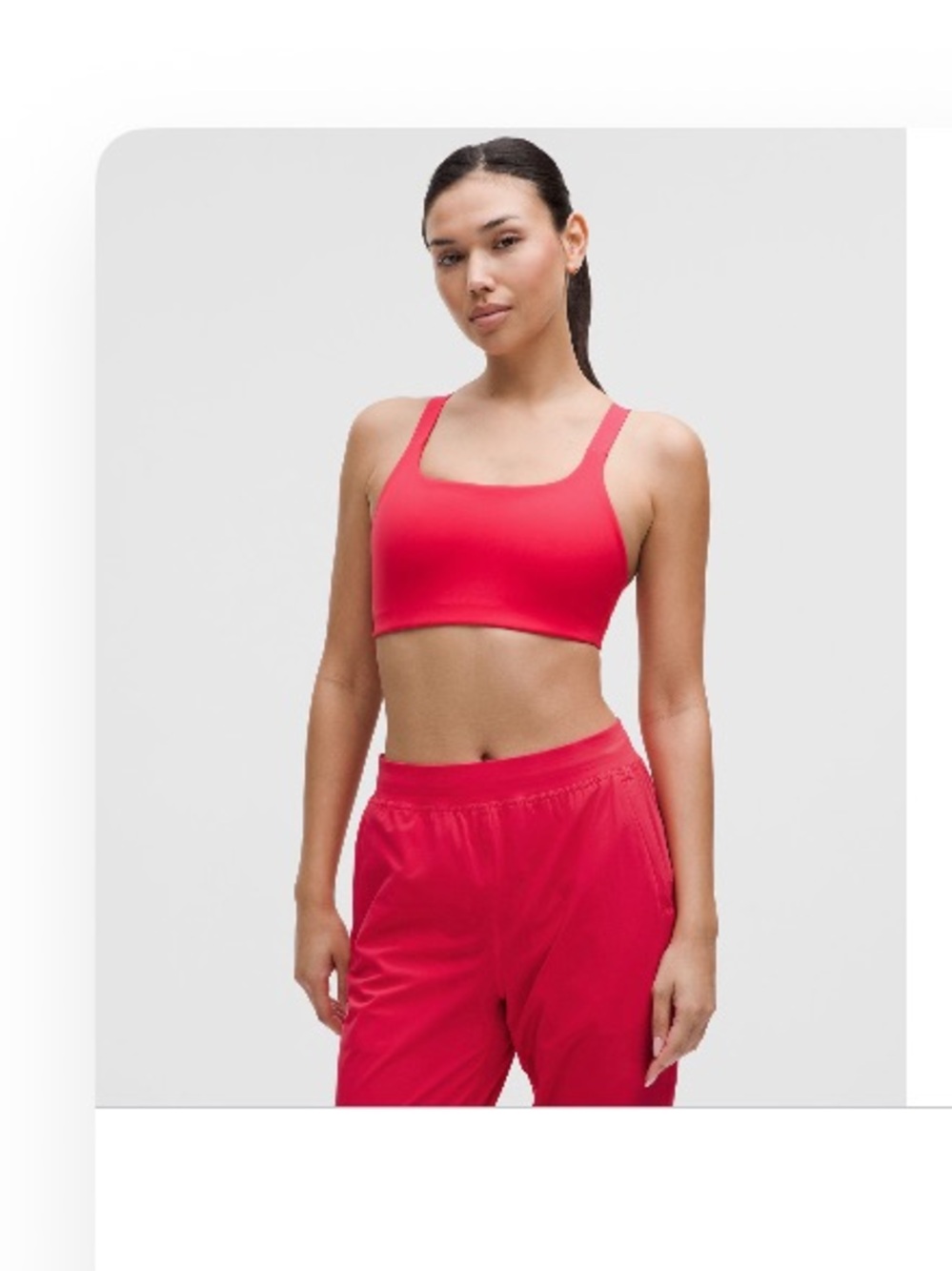 Ultralu Square-Neck Workout Bra *Medium Support, B/C Cup
